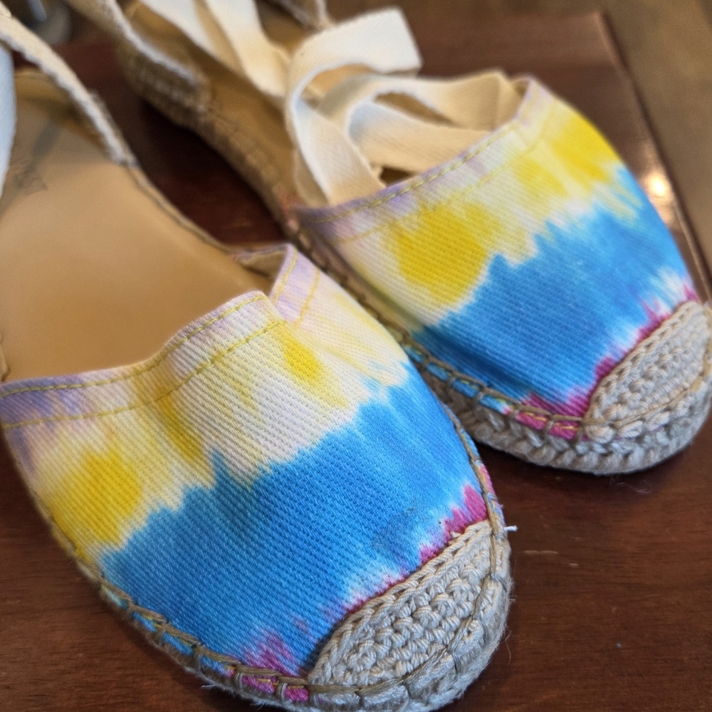 Women's Nine West Colorful Tie-Dye Espadrille Flats - Picture 12 of 12